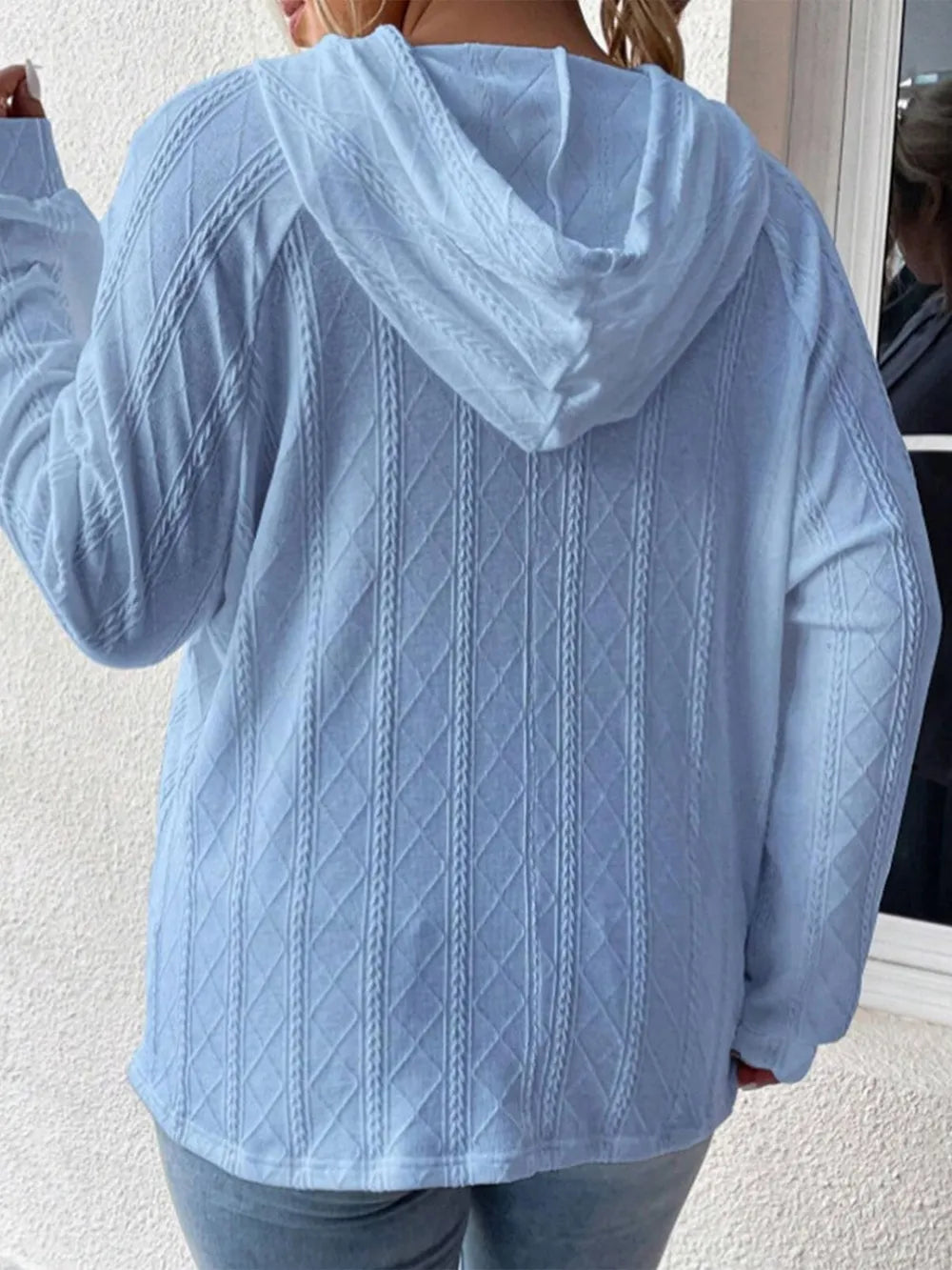 Full Size Drawstring Long Sleeve Hoodie - Lilixa.store