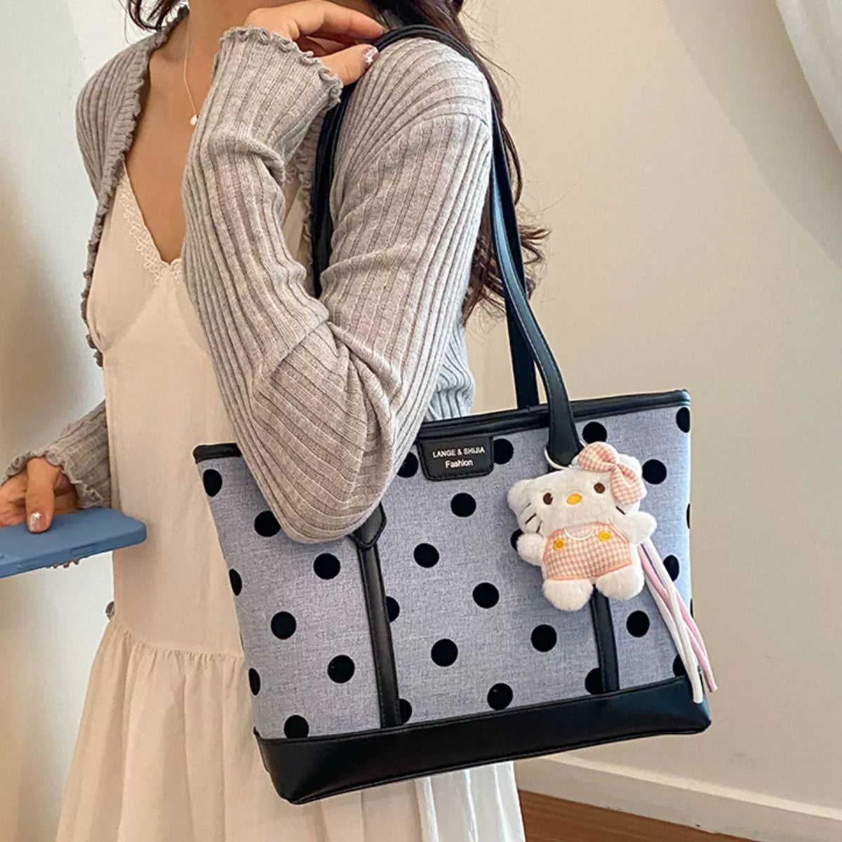 Polka Dot Shoulder Bag - Lilixa.store