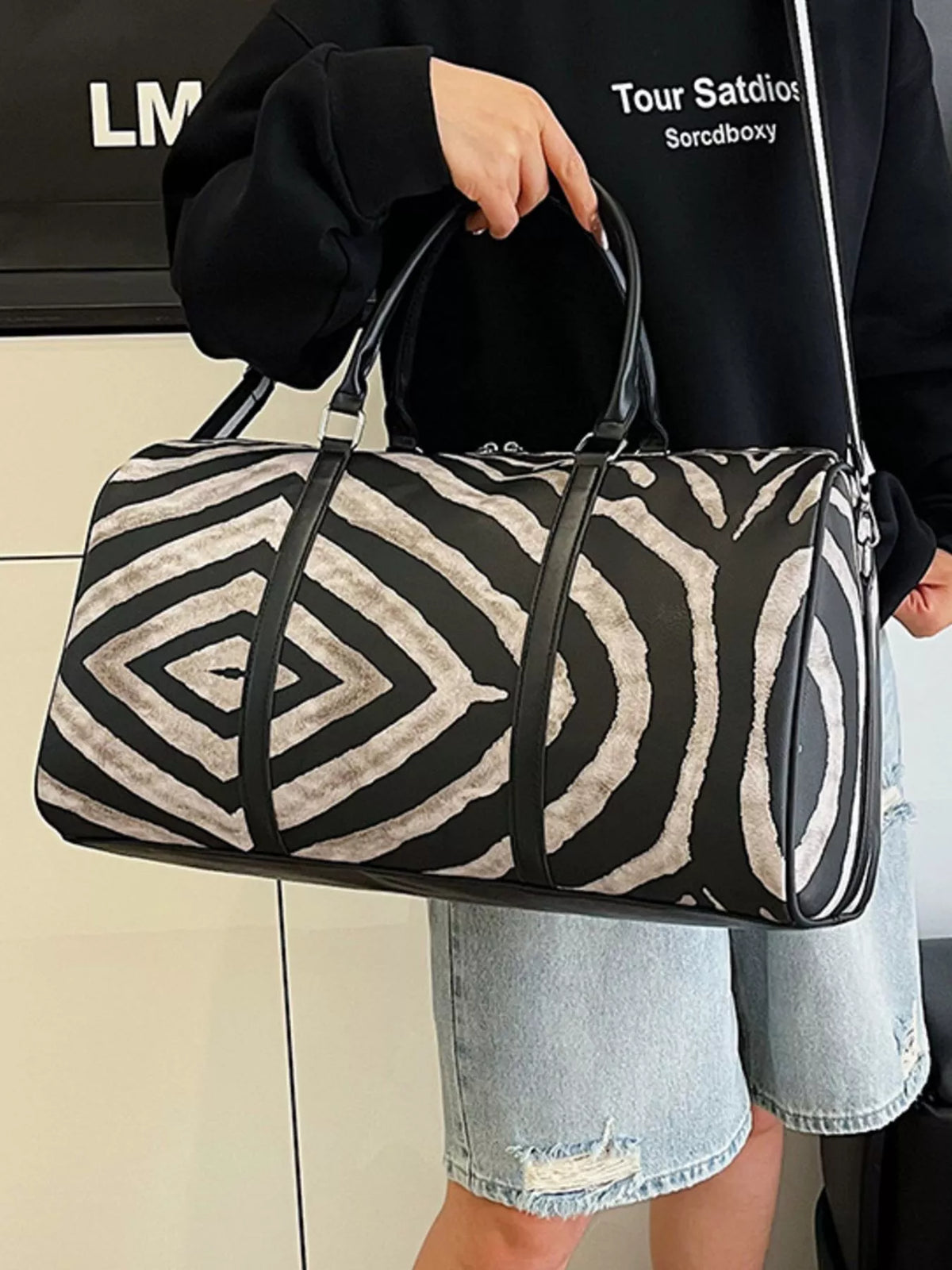 Zebra Print Duffle Bag - Lilixa.store