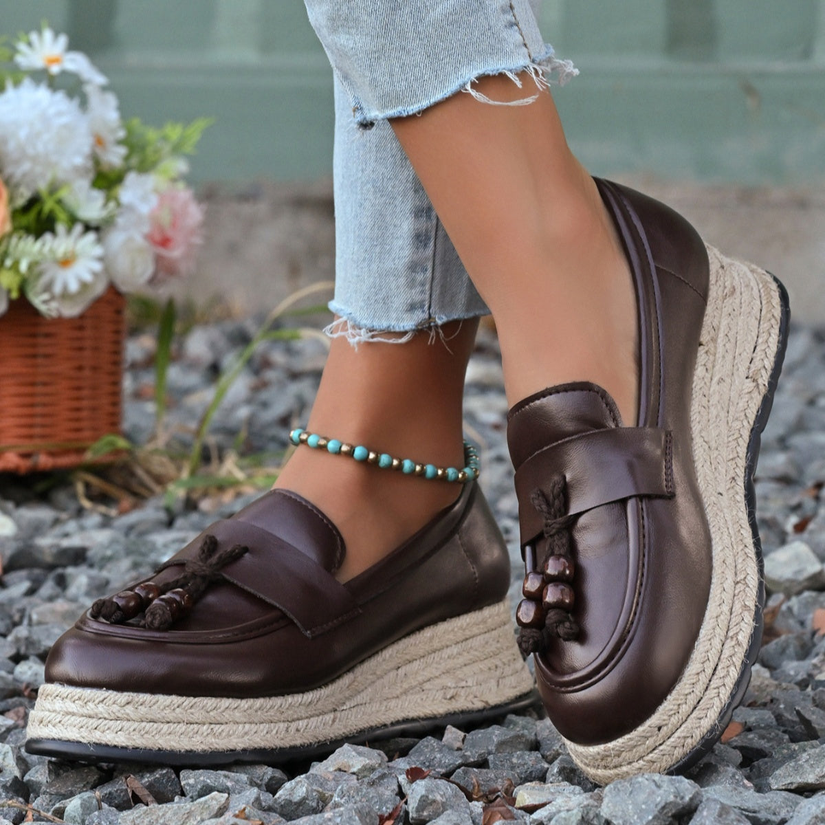 Round Toe Slip-Ons, view 5