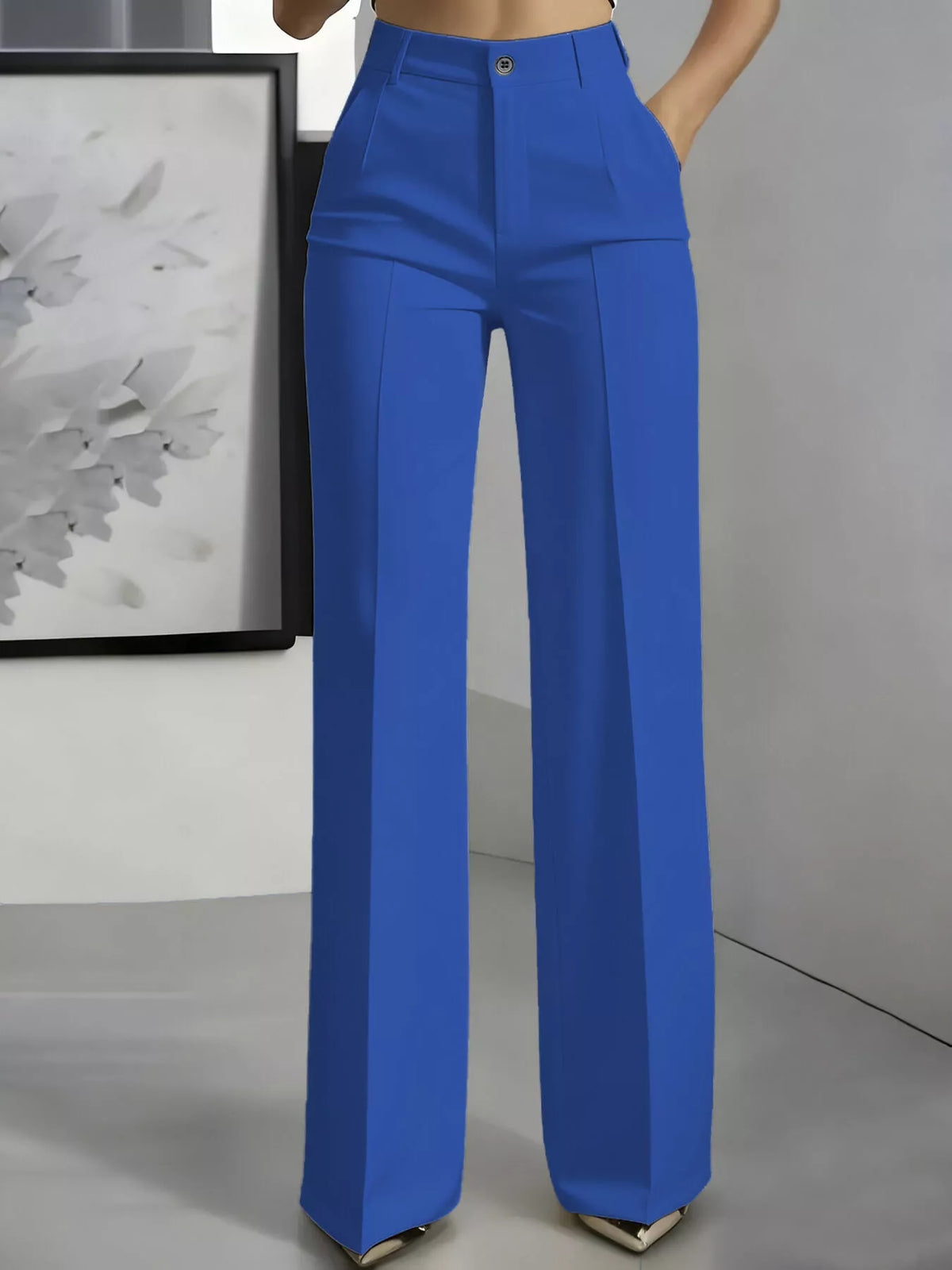 Full Size High-Waisted Wide-Leg Pants Plus Size - Lilixa.store