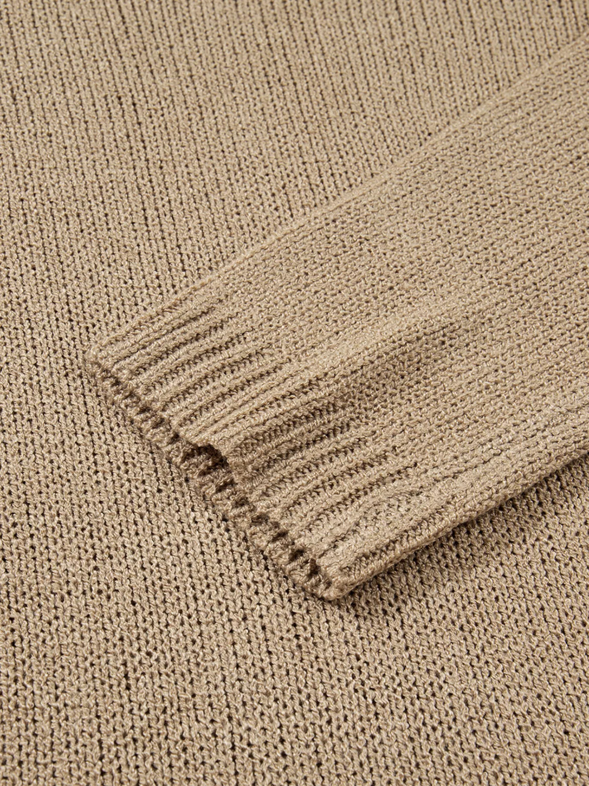 Oversize Drop Shoulder Slouchy Sweater Dress in Camel, view 9