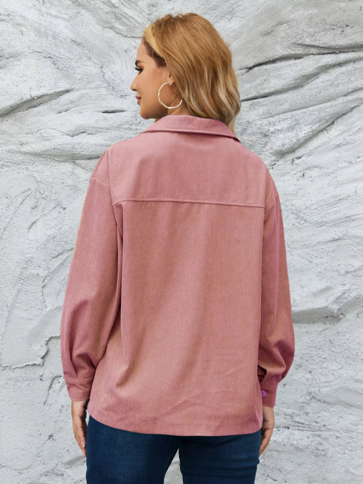 Casual Corduroy Button-Down Jacket, view 18