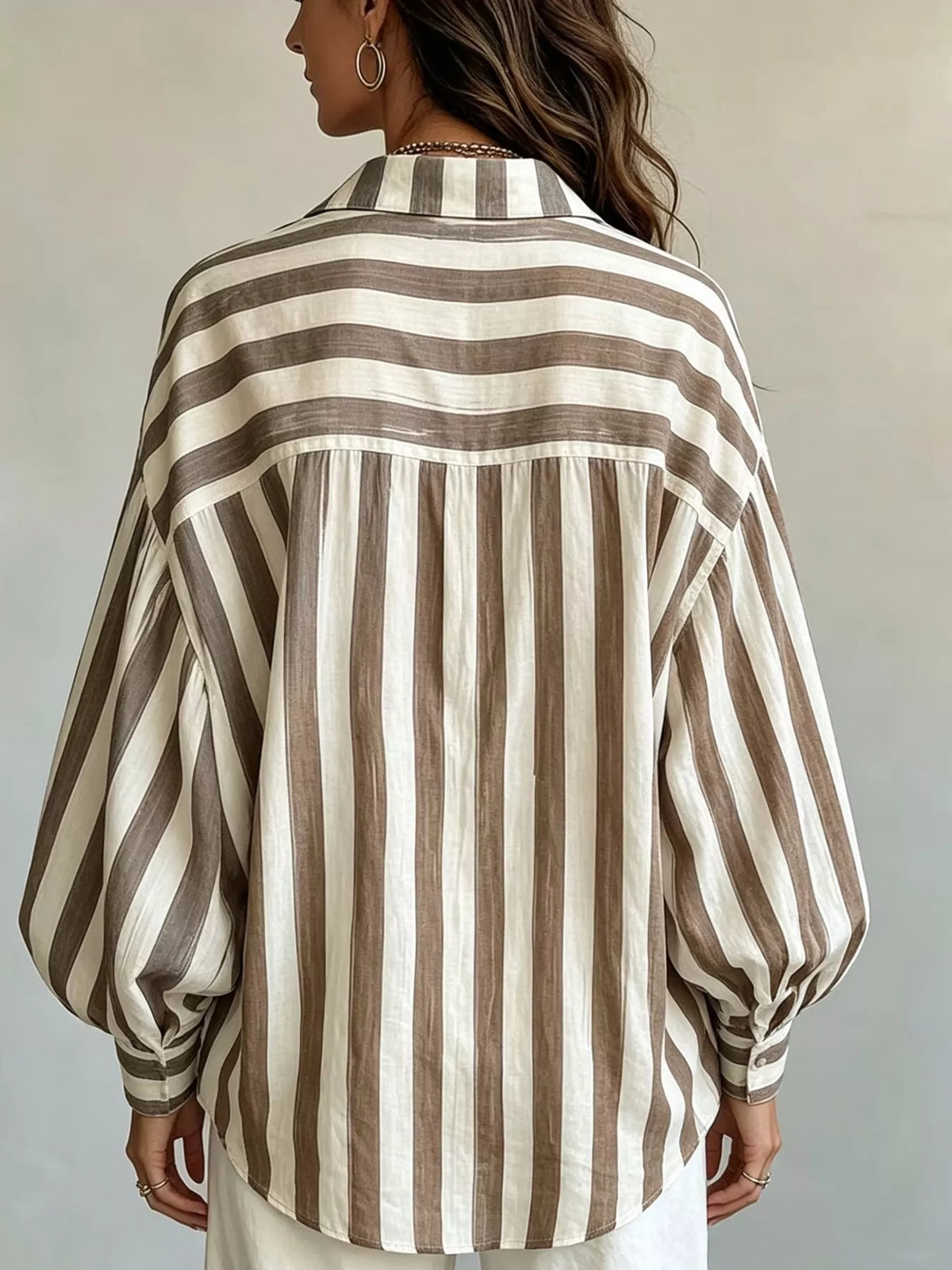 Striped Loose Fit Shirt, view 2