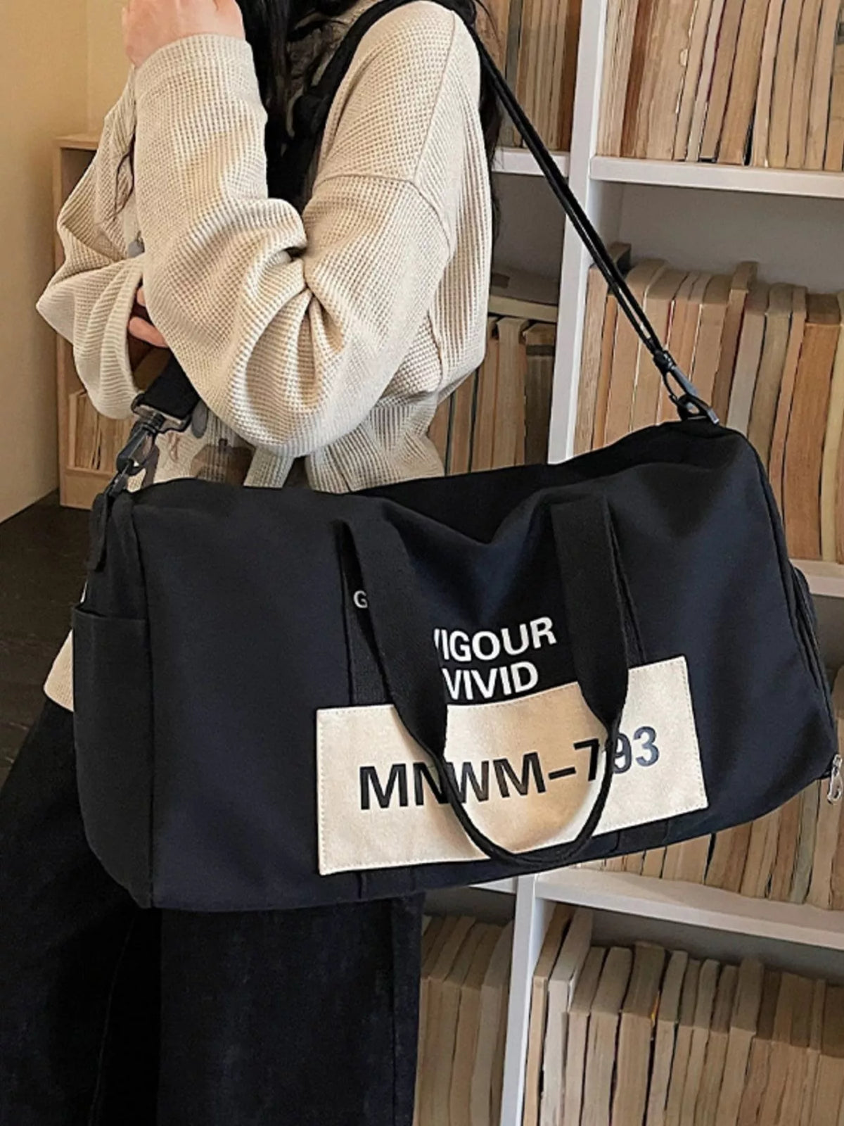 Letter Nylon Travel Bag - Lilixa.store