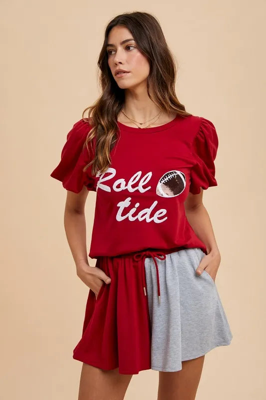 Annie Wear Color Block French Terry Flare Shorts - Lilixa.store