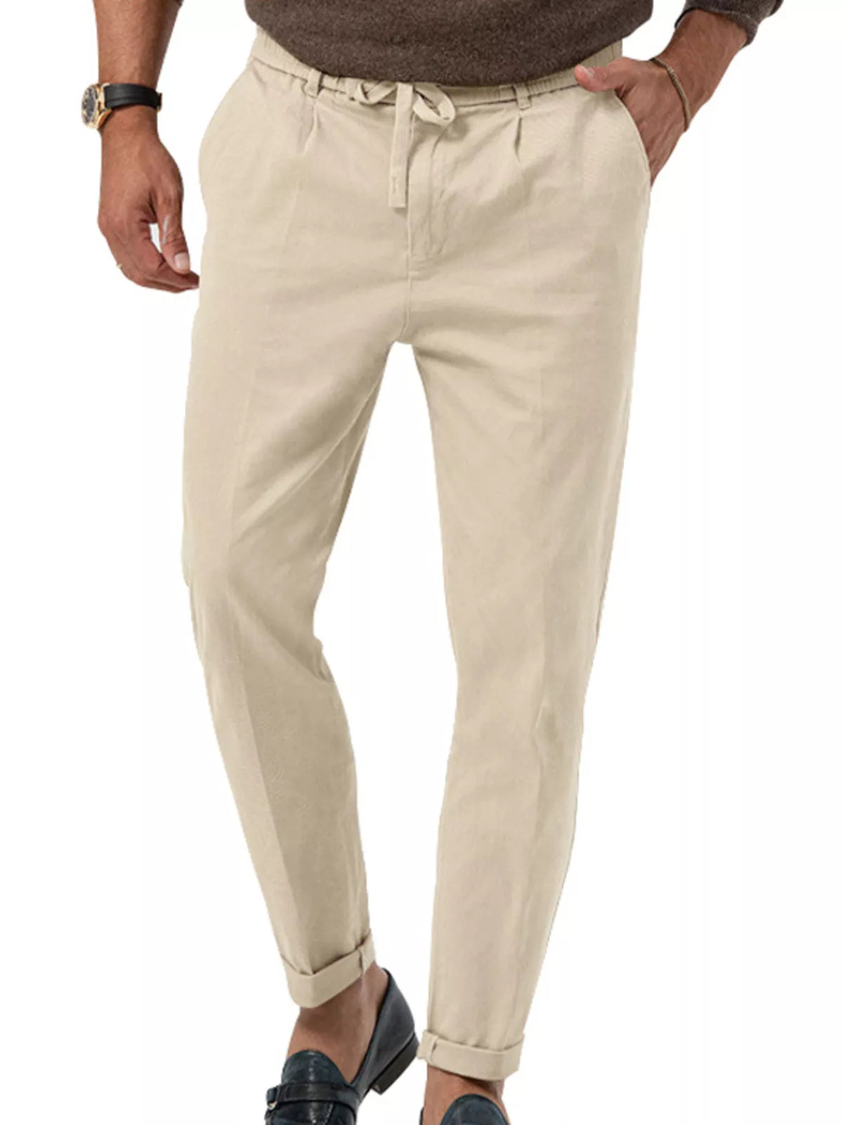 Men's Full Size Casual Drawstring Pants Plus Size - Lilixa.store