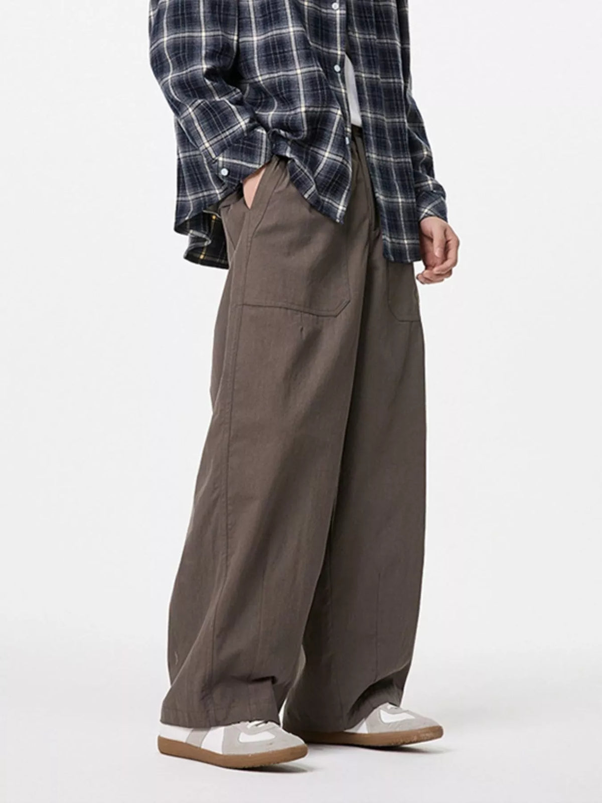 Men's Wide Leg Cargo Pants, view 6