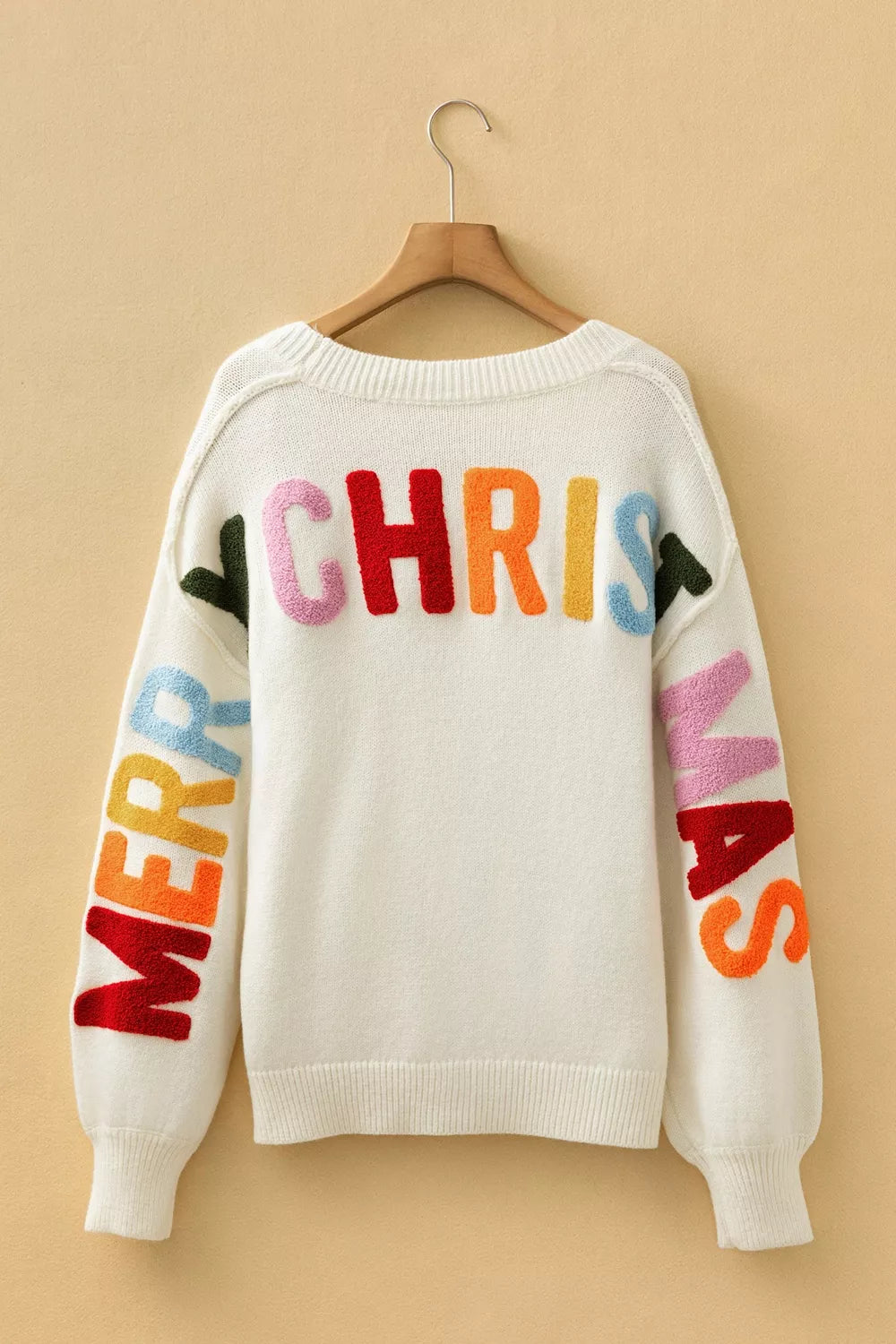 'HO HO HO' Button Up Knit Cardigan - Lilixa.store