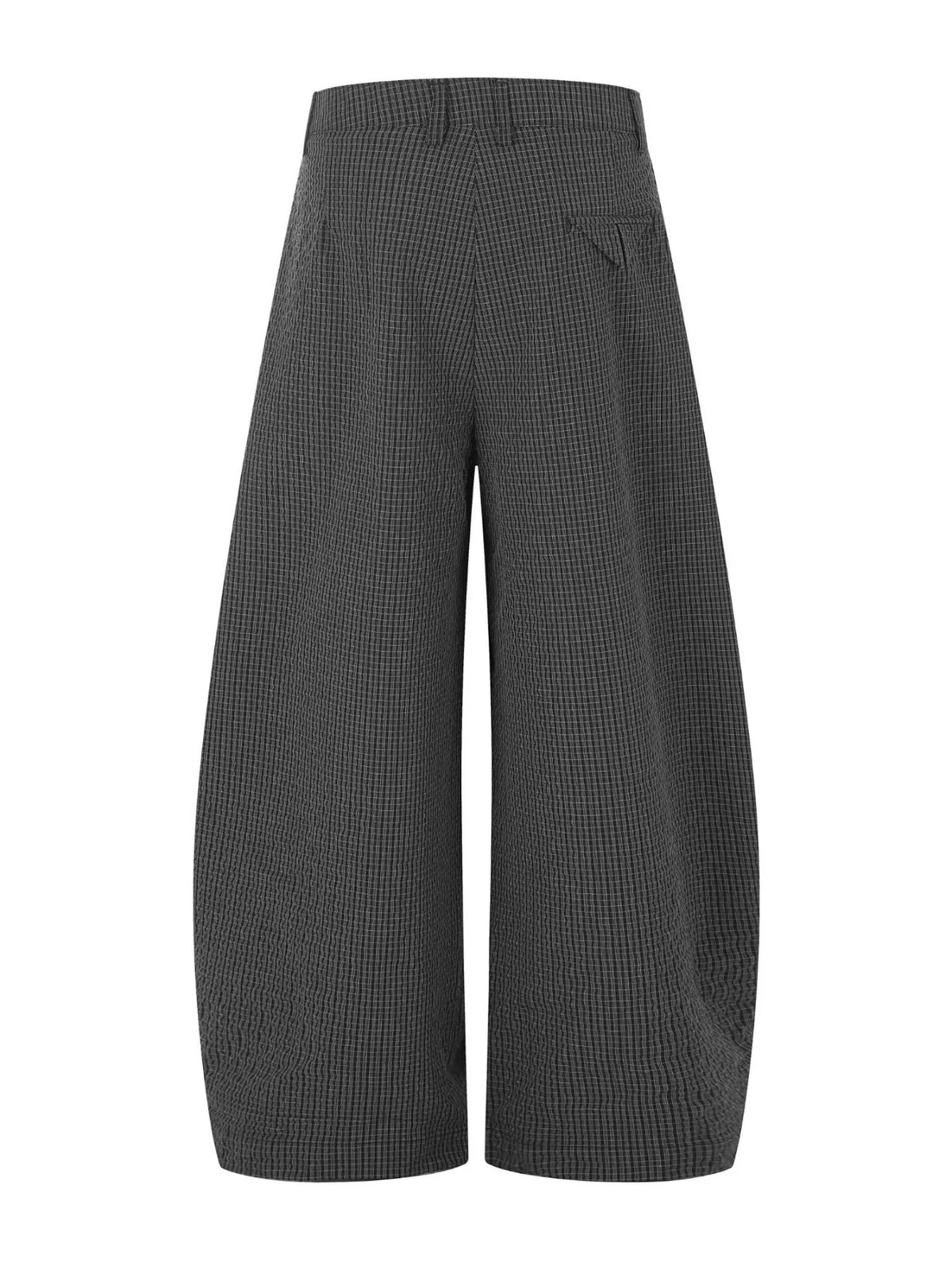 Men's Wide Leg Plaid Pants