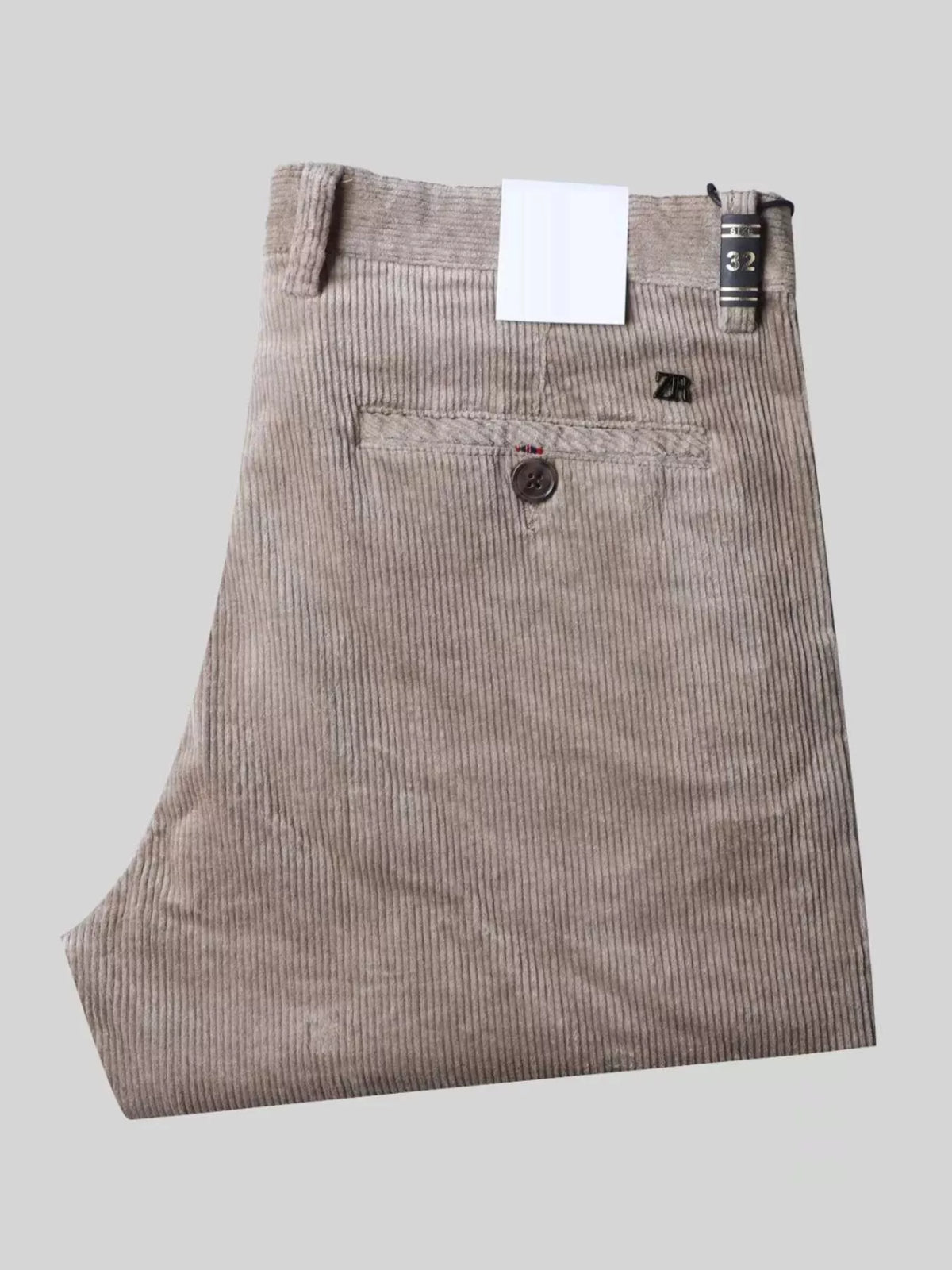 Men's Corduroy Slim-Fit Pants in Mocha