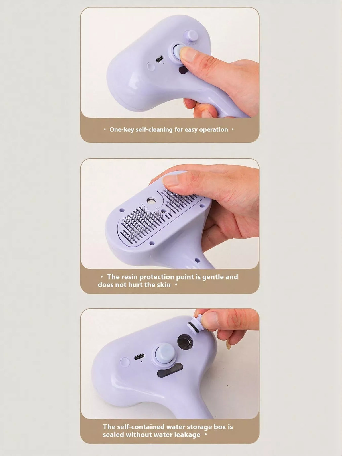 One-Touch Spray Pet Hair Remover Comb - Lilixa.store