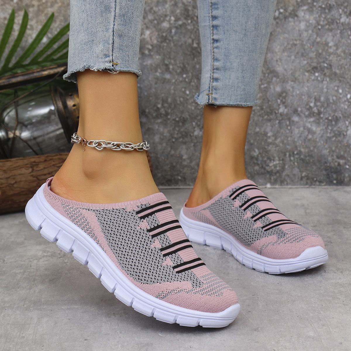 Breathable Knit Slip-Ons, view 6
