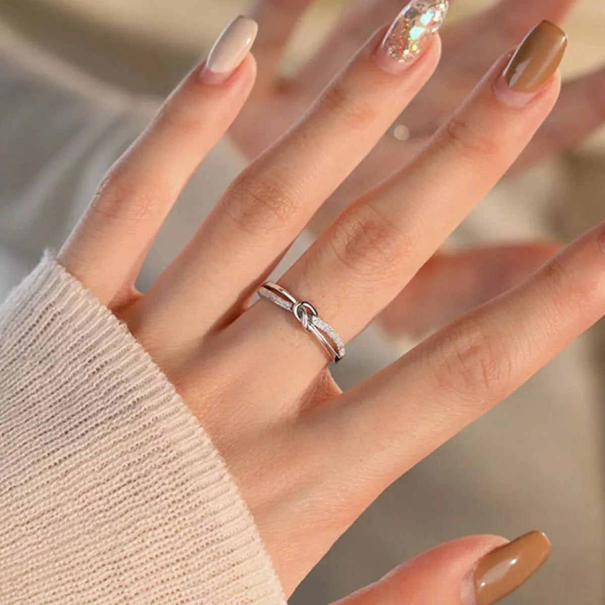 925 Sterling Silver Knot Ring - Lilixa.store