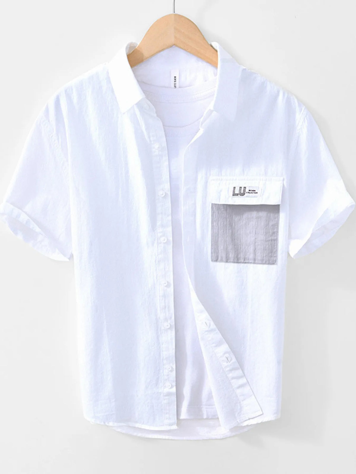 Men's Casual Short-Sleeve Button-Down Shirt - Lilixa.store