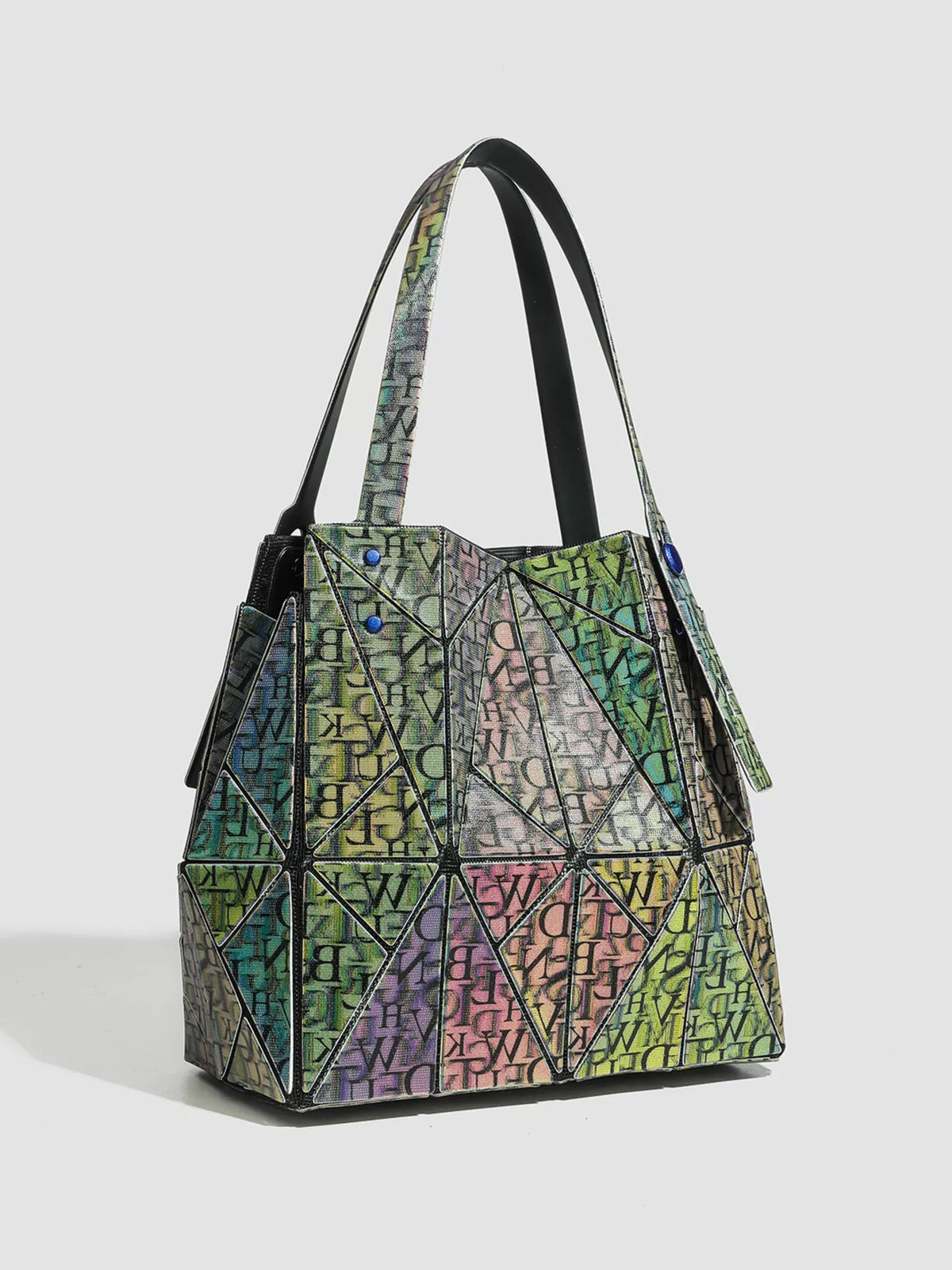 Geometric Iridescent Shoulder Bag - Lilixa.store