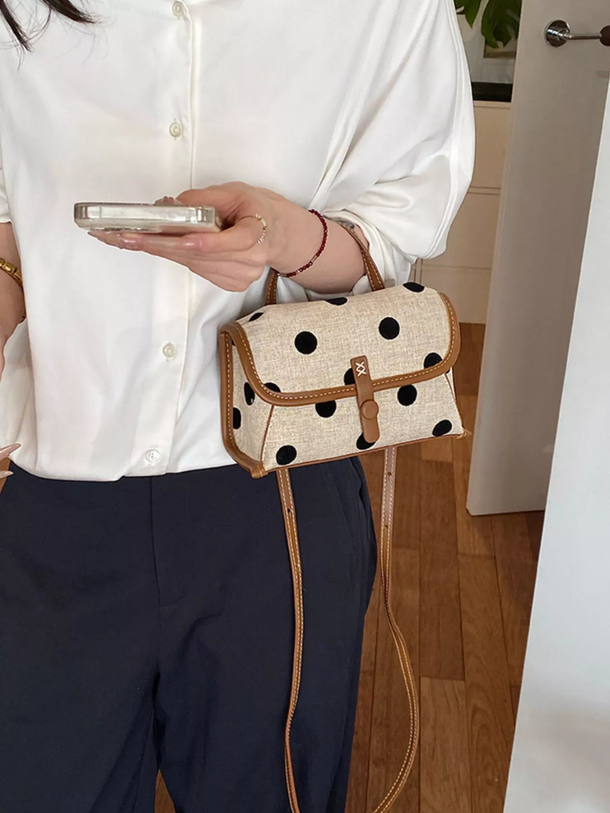 Polka Dot Crossbody Bag