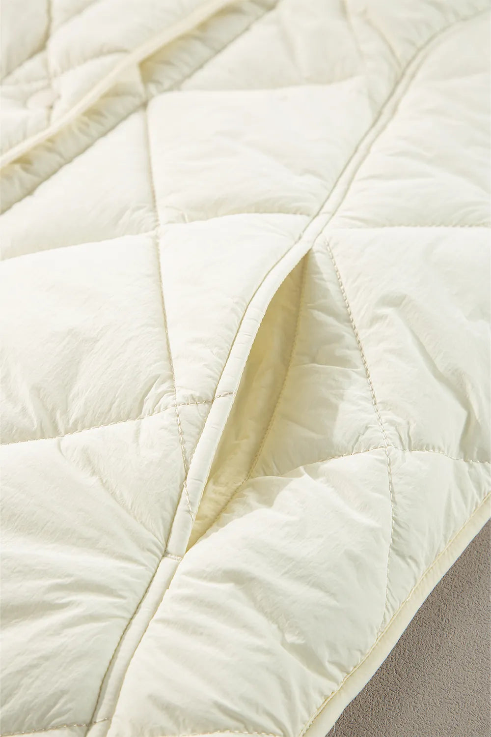 Snap Down Texture Vest Coat with Pockets, view 9