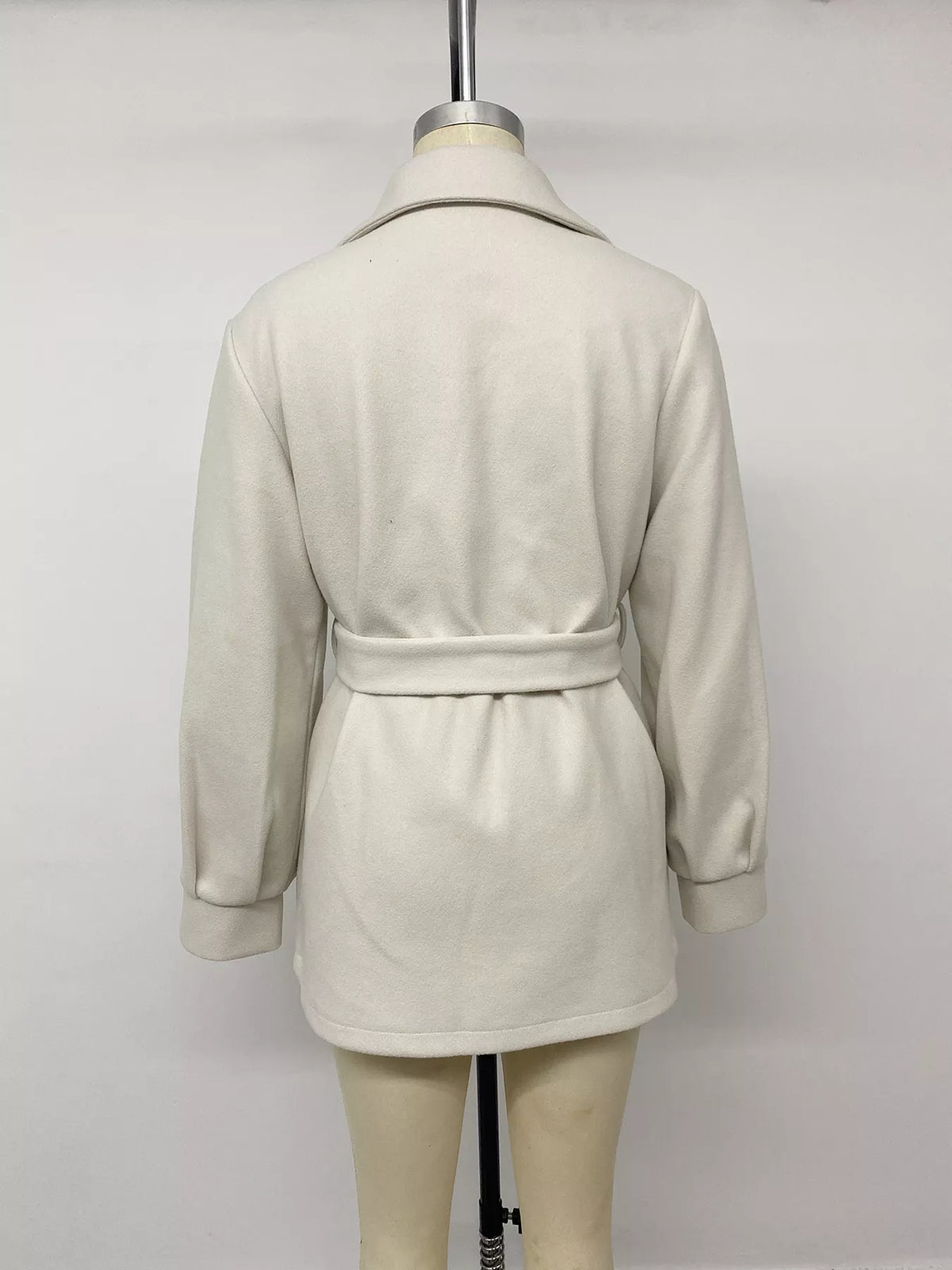 Lapel Collar Button Up Outerwear - Lilixa.store
