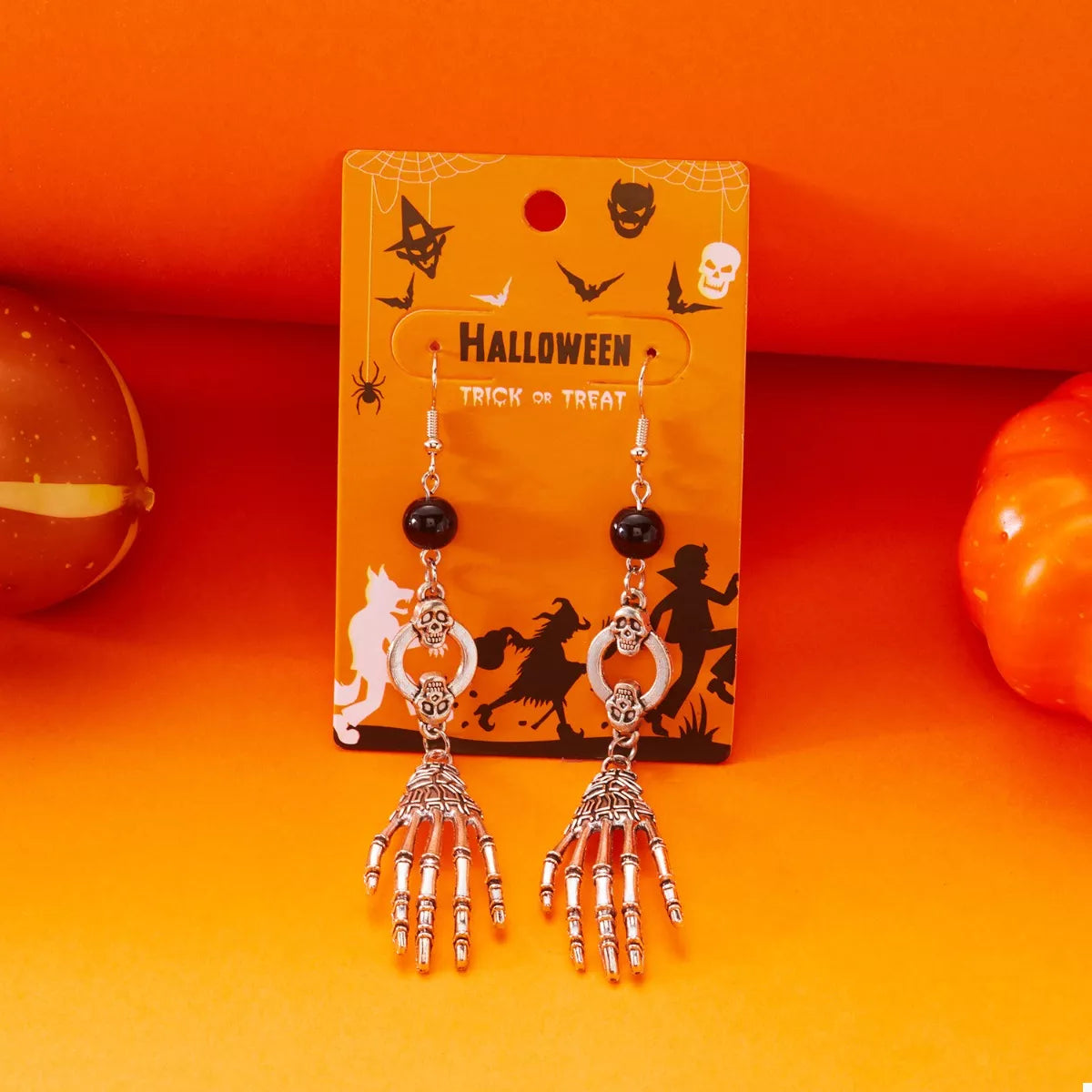 Halloween Skeleton Hand Drop Earrings - Lilixa.store
