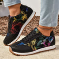 Butterfly Print Casual Sneakers - Lilixa.store