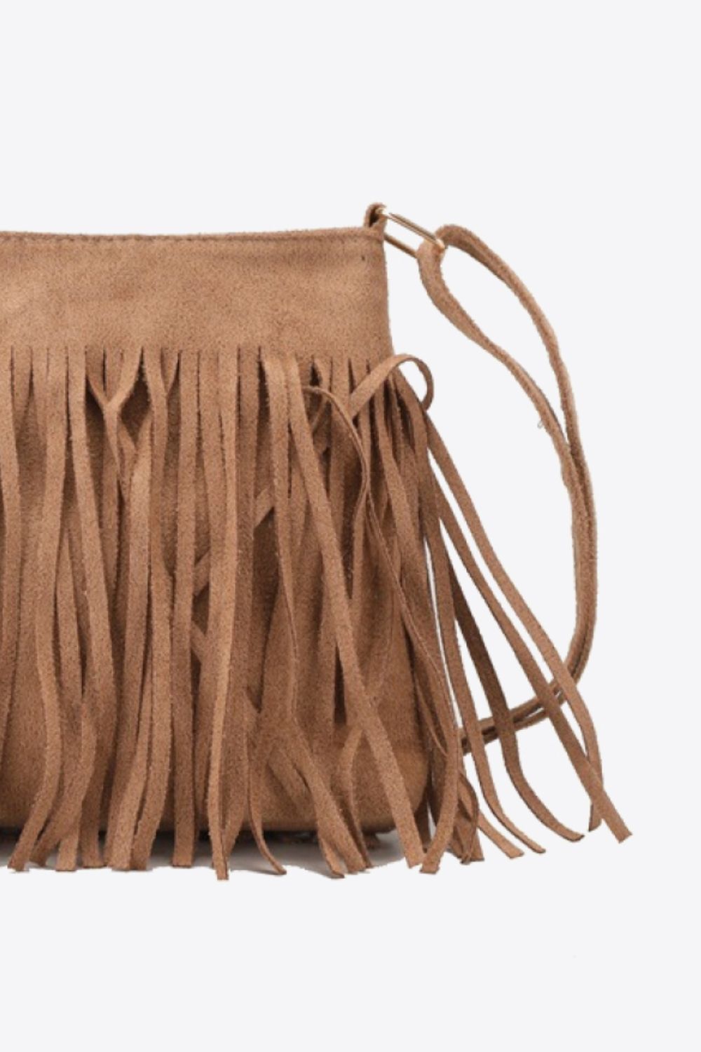 Adored PU Leather Crossbody Bag with Fringe - Lilixa.store