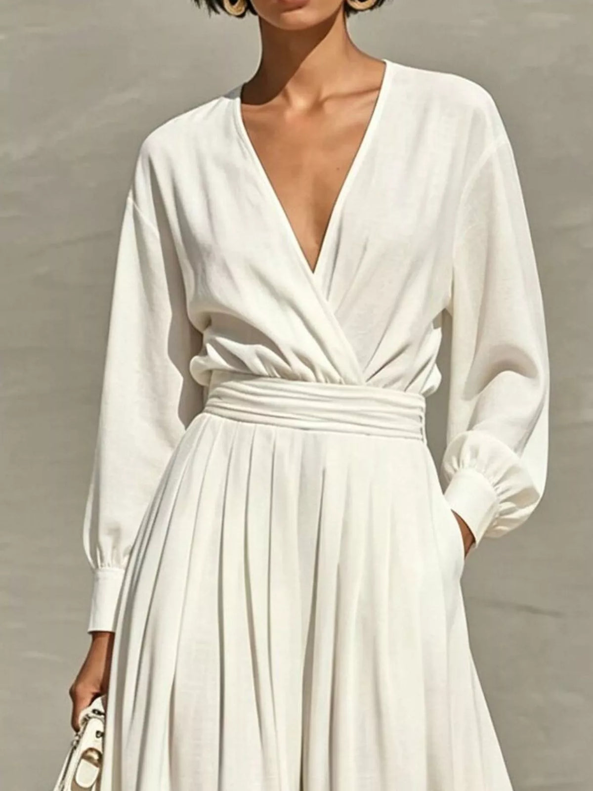 Long Sleeve Wide-Leg Jumpsuit