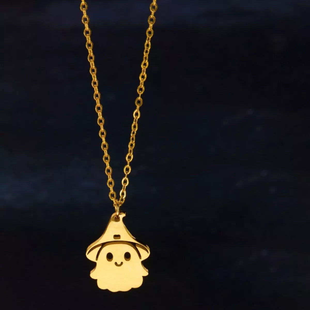 Halloween Ghost Pendant Necklace - Lilixa.store