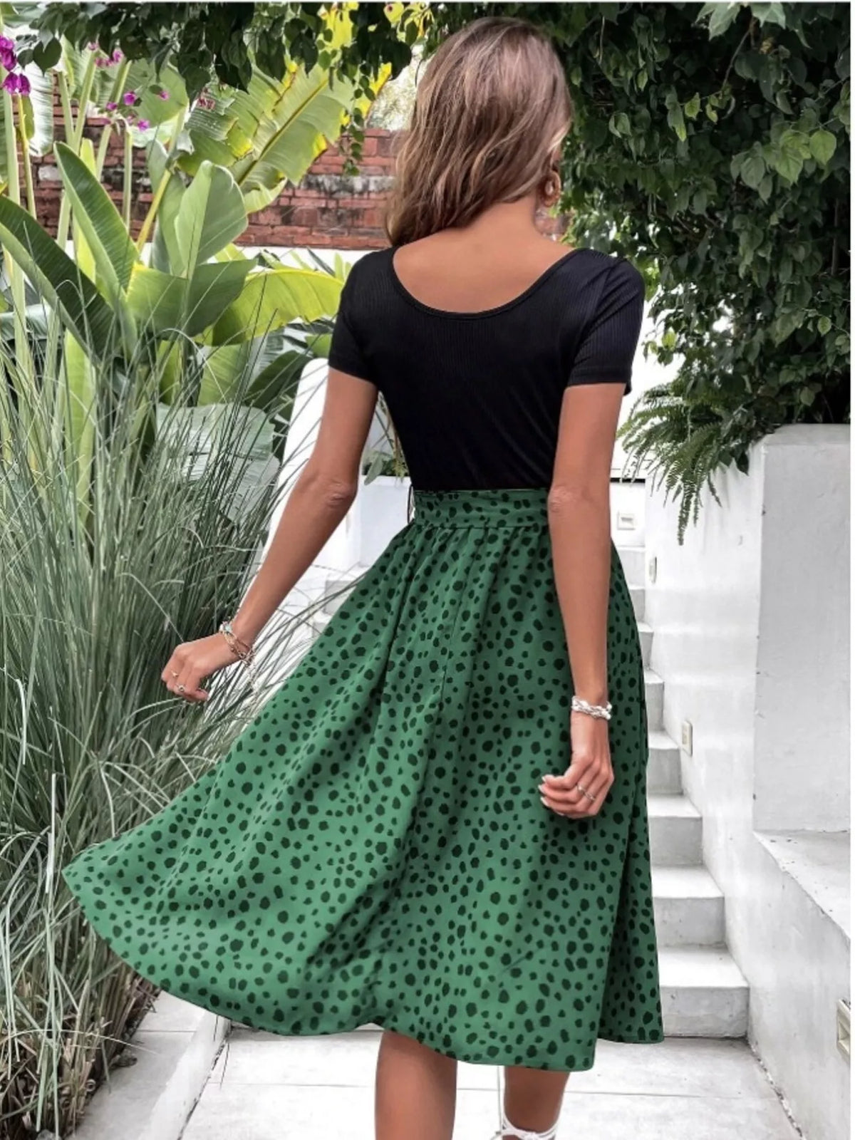 Leopard Print Tie-Waist Dress - Lilixa.store