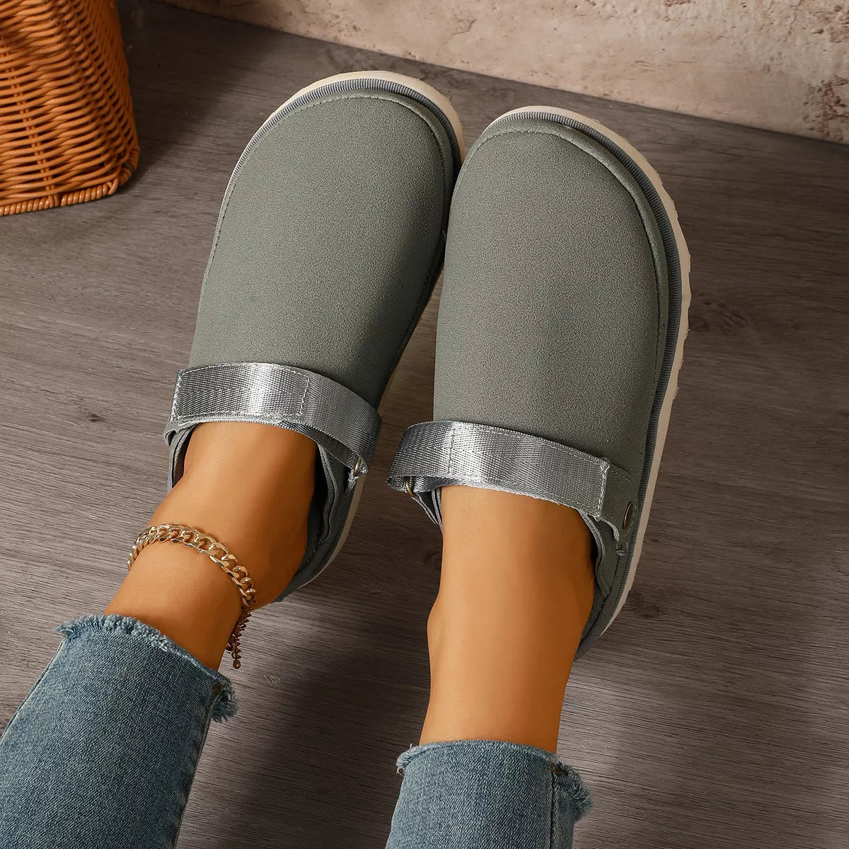 Round Toe Platform Slippers - Lilixa.store