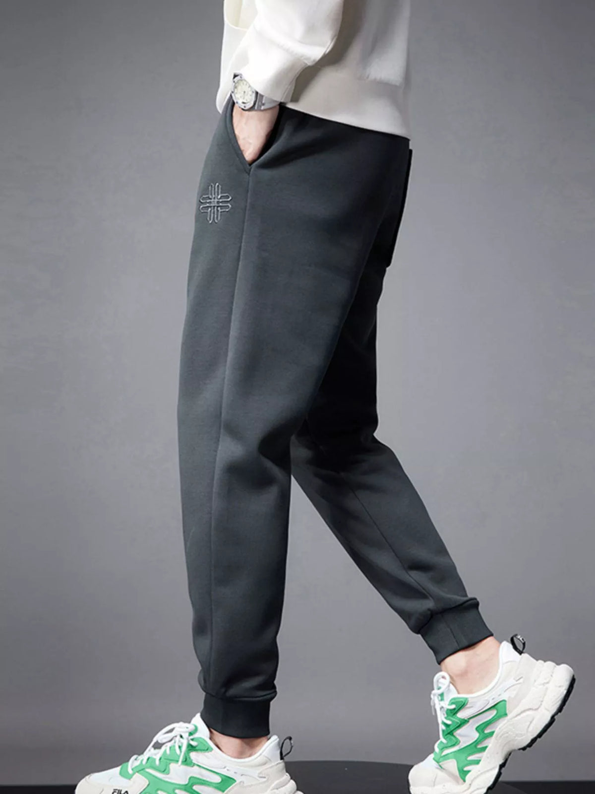 Men's Drawstring Joggers with Pockets, view 6