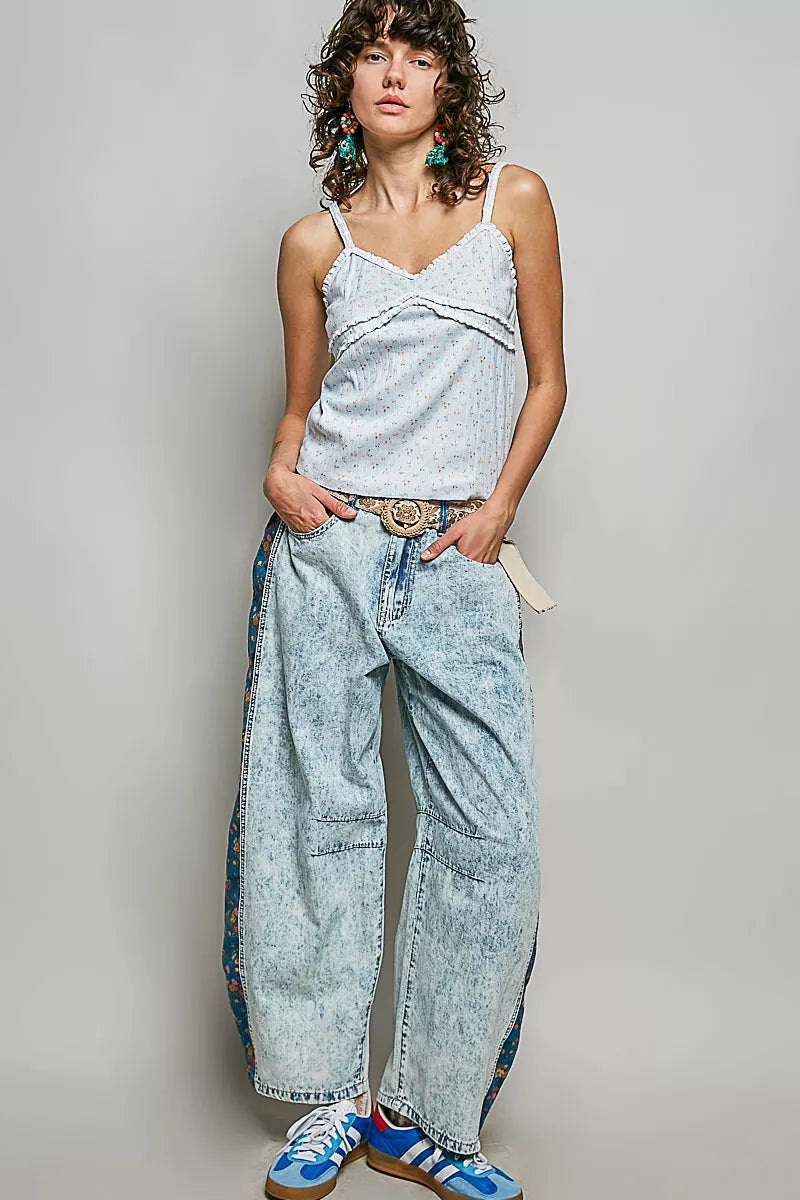 POL Floral Printed Lightweight Ribbed Knit Cami - Lilixa.store