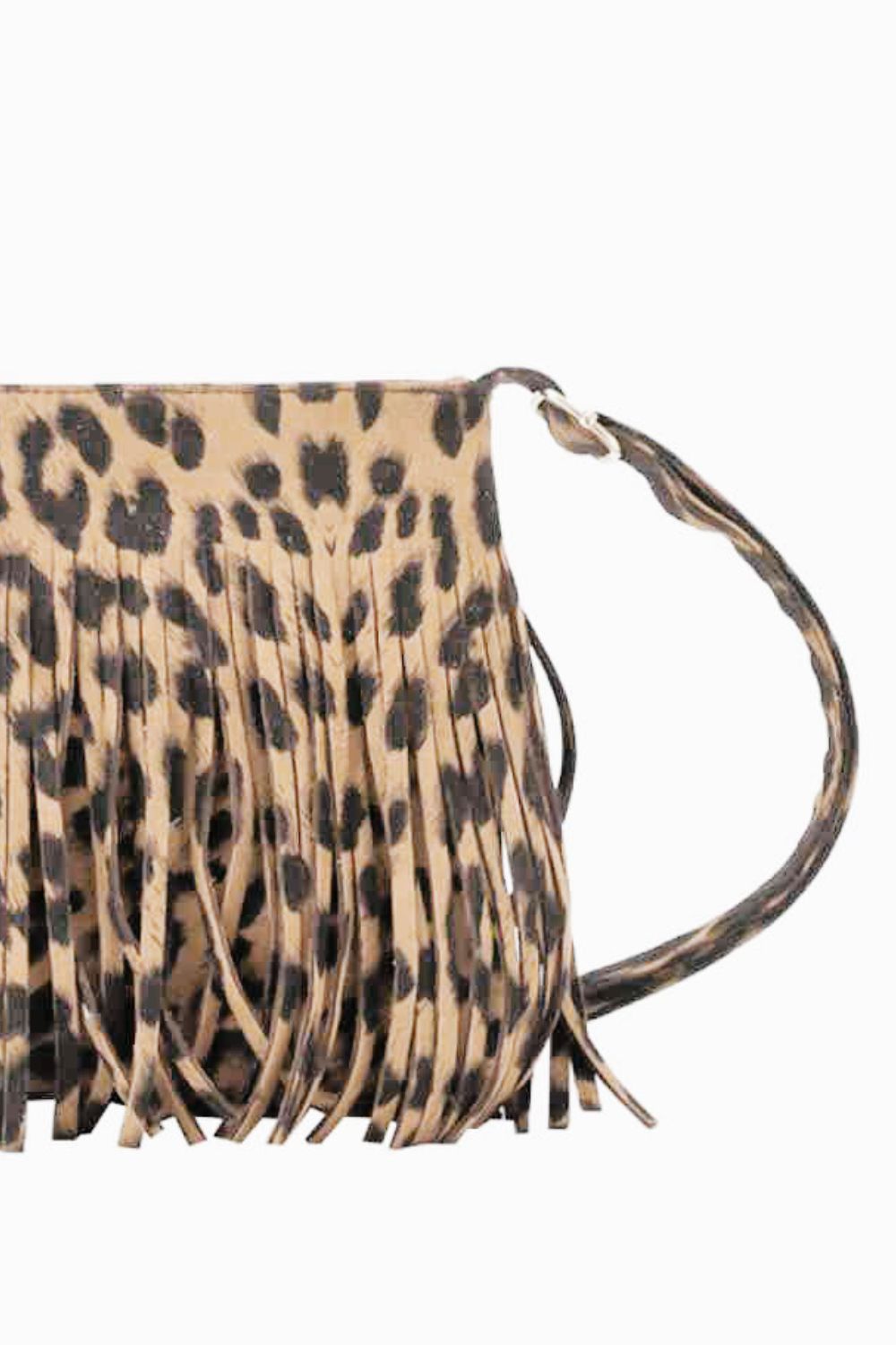 Adored PU Leather Crossbody Bag with Fringe - Lilixa.store