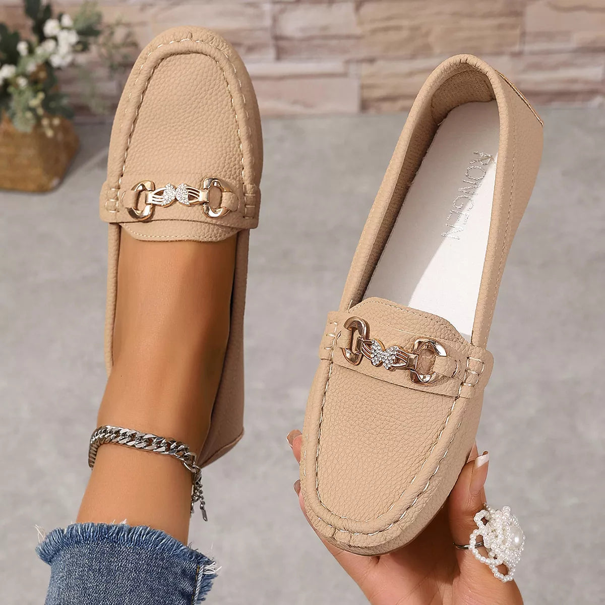 Round Toe Slip-Ons - Lilixa.store