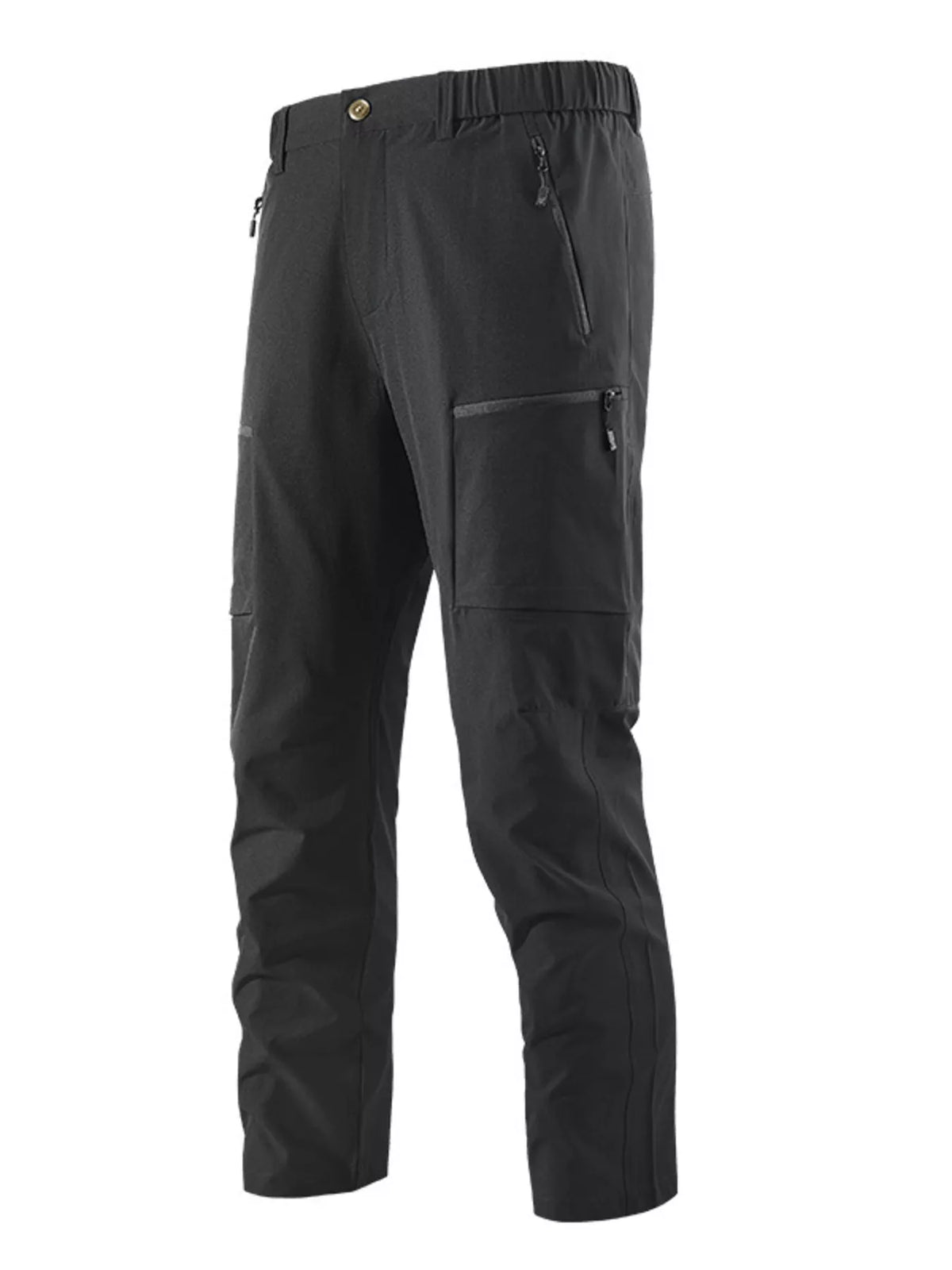Men's Plus Size Outdoor Cargo Pants with Zipper Pockets
