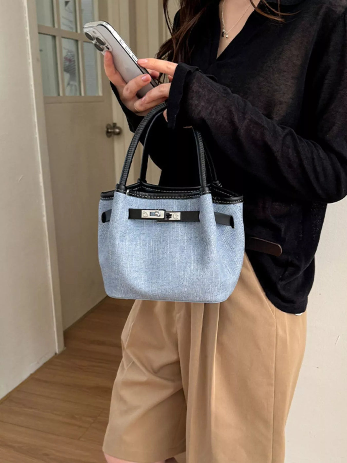 Top Handle Crossbody Bag