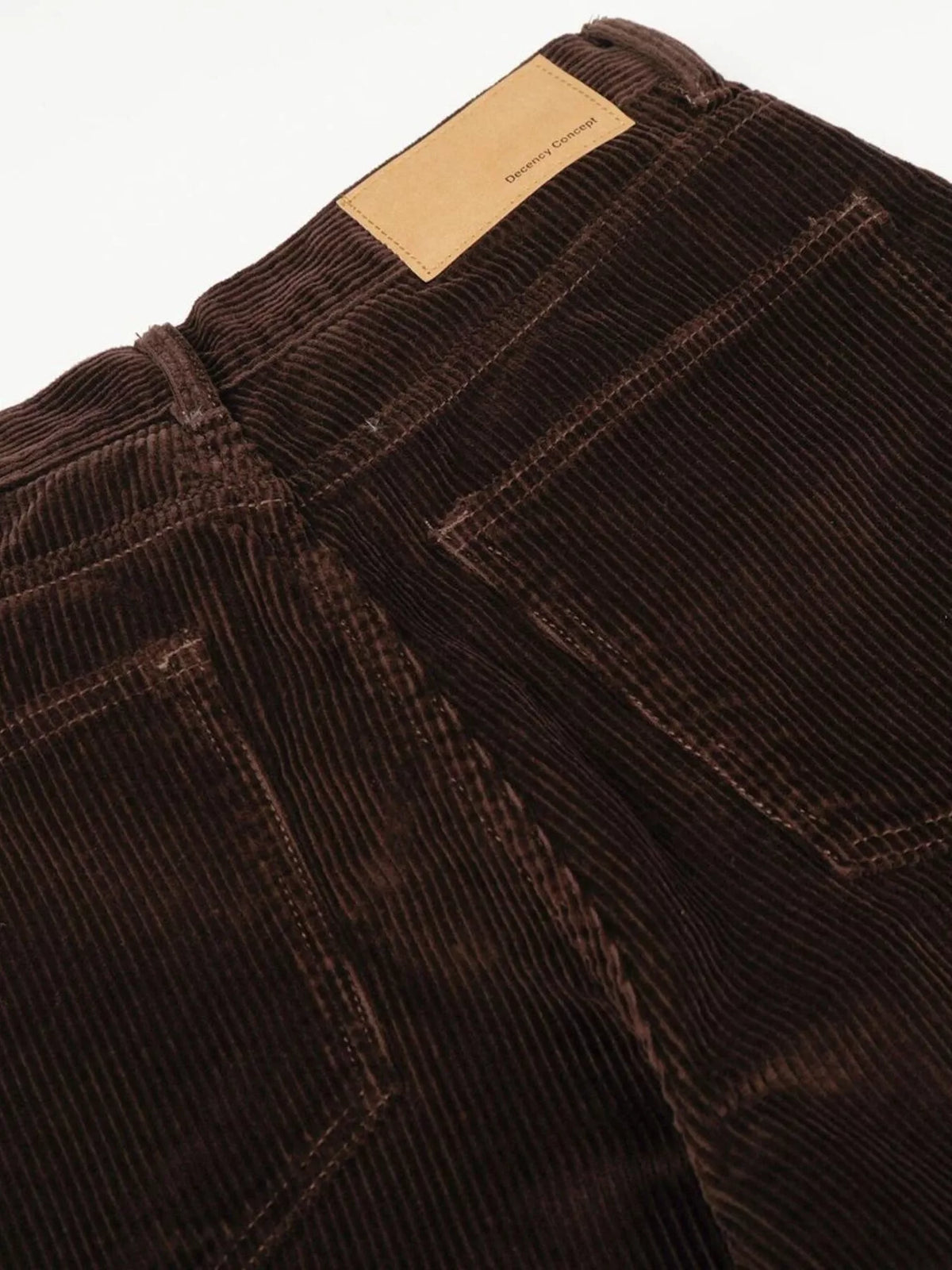 Men's Wide Leg Corduroy Pants in Brown, view 6