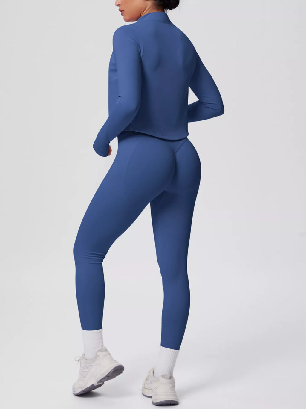 Tank & Zip-Up Jacket and Leggings Three-Piece Active Set - Lilixa.store