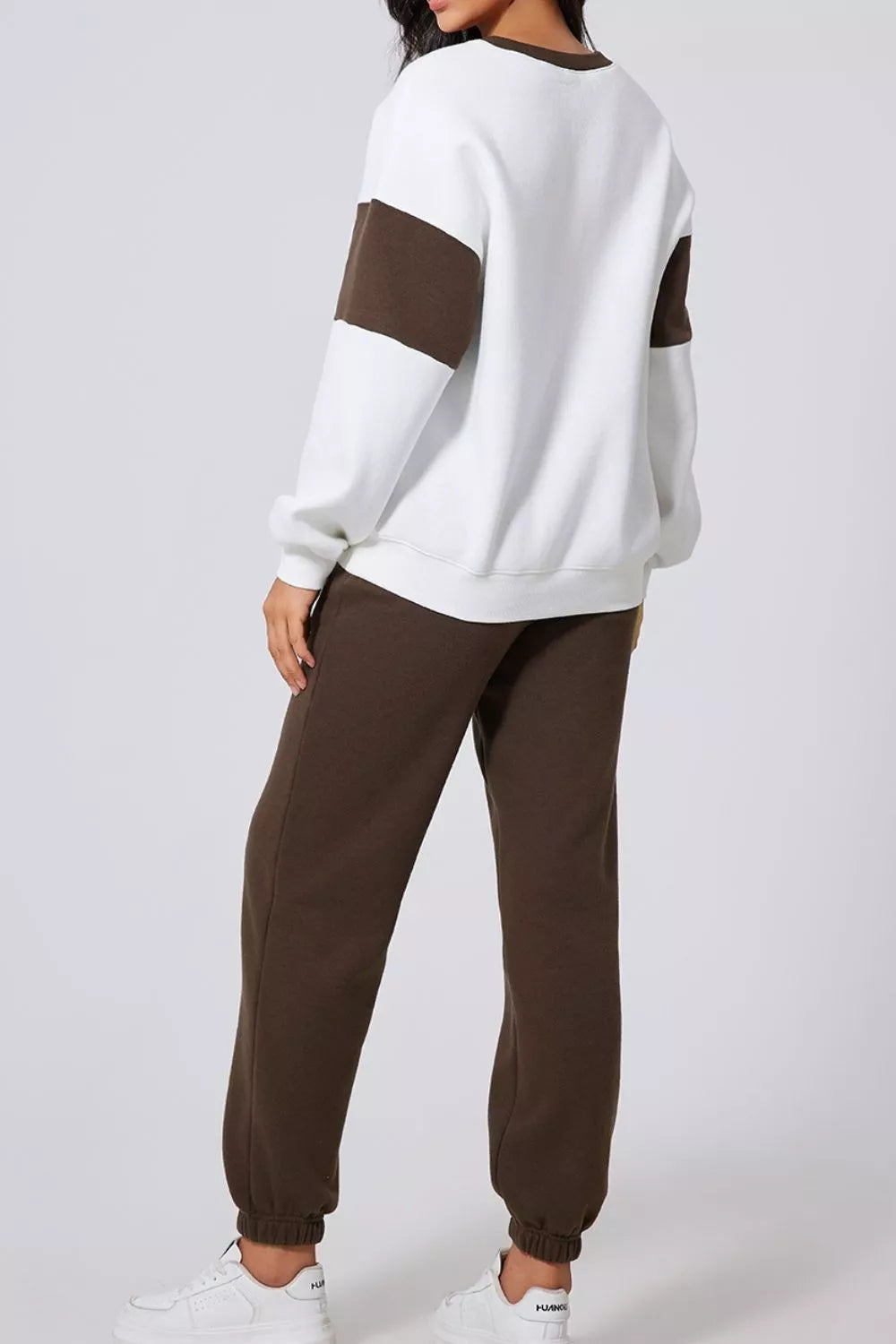 Drop Shoulder Loose Sweatshirt and Joggers Active Set - Lilixa.store