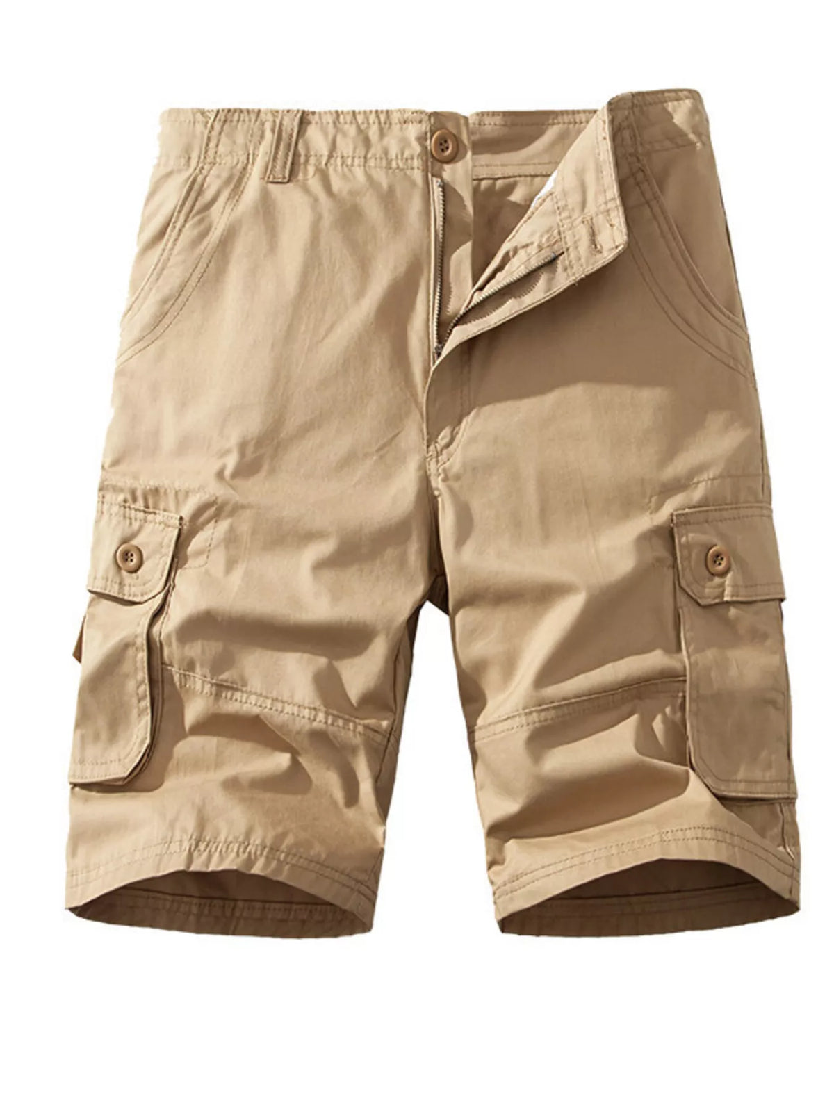 Men's Casual Cargo Shorts in Khaki