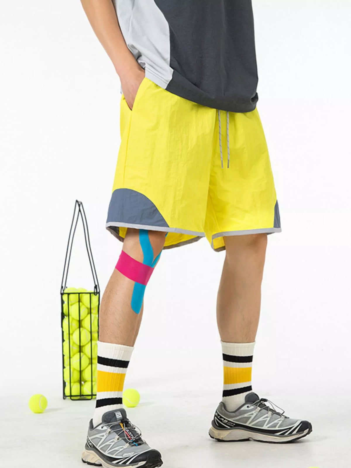 Men's Drawstring Pocketed Shorts, view 7
