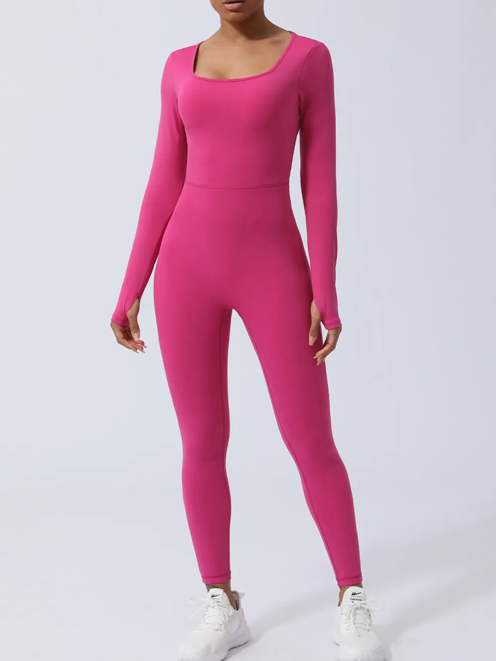 Twisted Backless Long Sleeve Jumpsuit - Lilixa.store