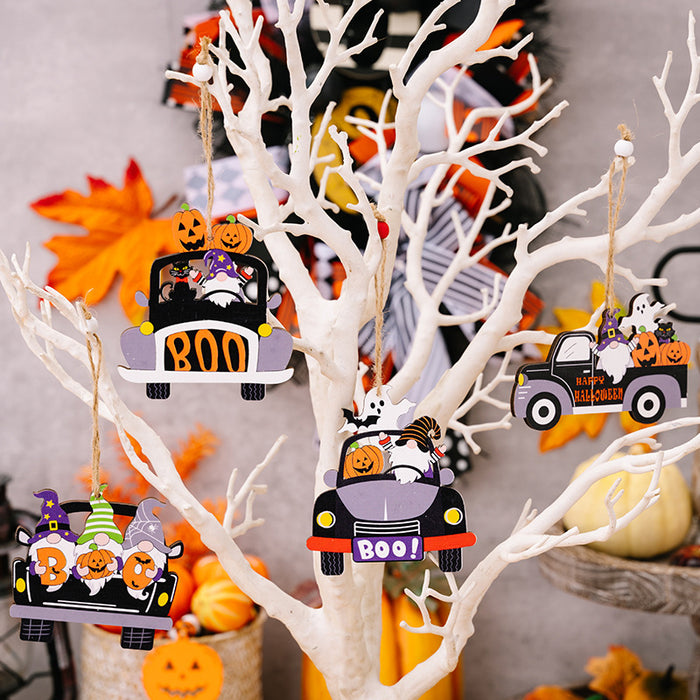 4-Piece Halloween Element Car-Shape Hanging Widgets - Lilixa.store
