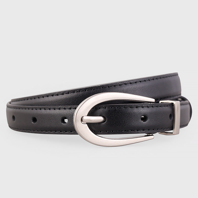 Leather Skinny Belt - Lilixa.store