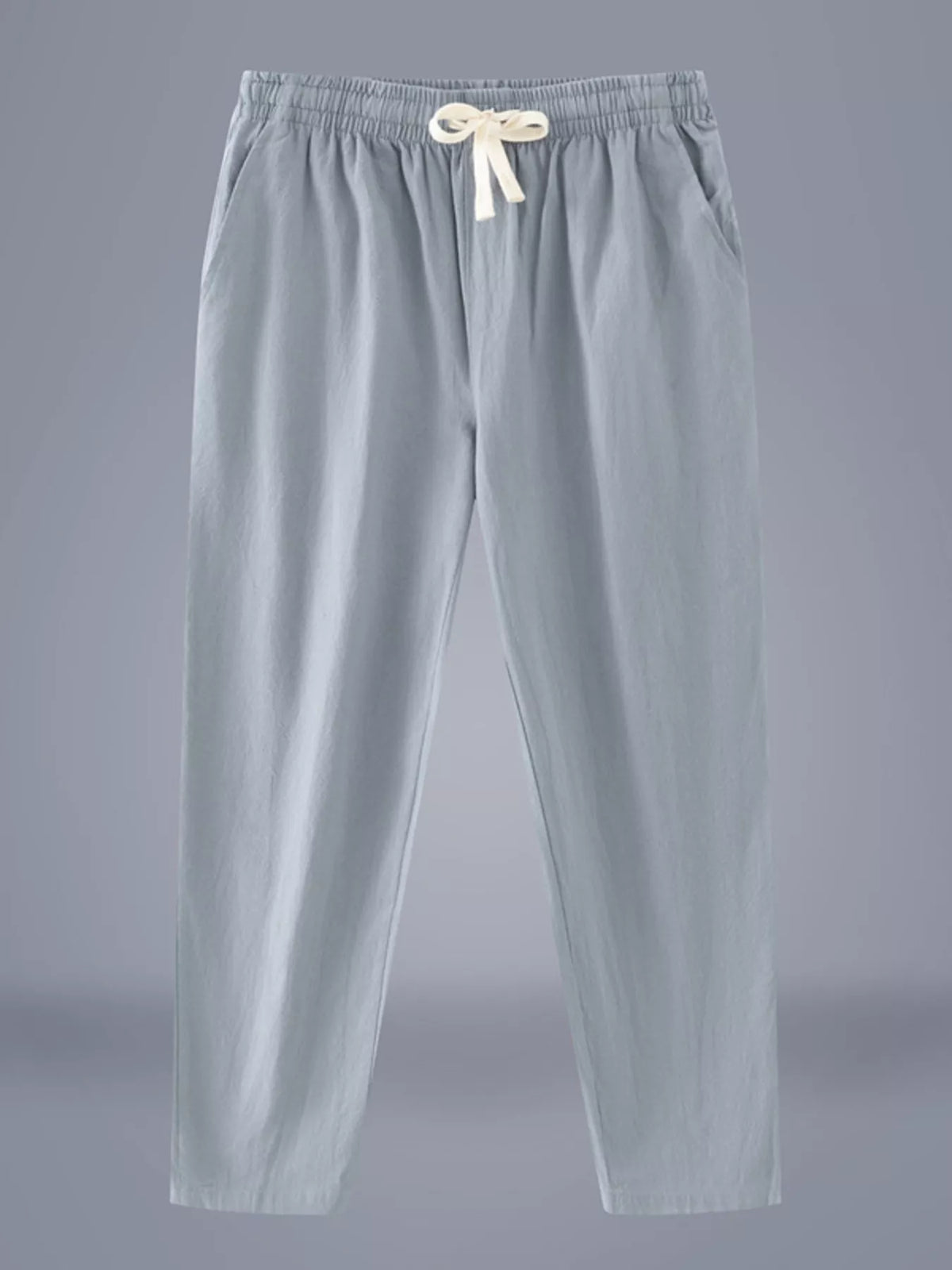 Men's Plus Size Casual Loose-Fit Pants in Air Force Blue