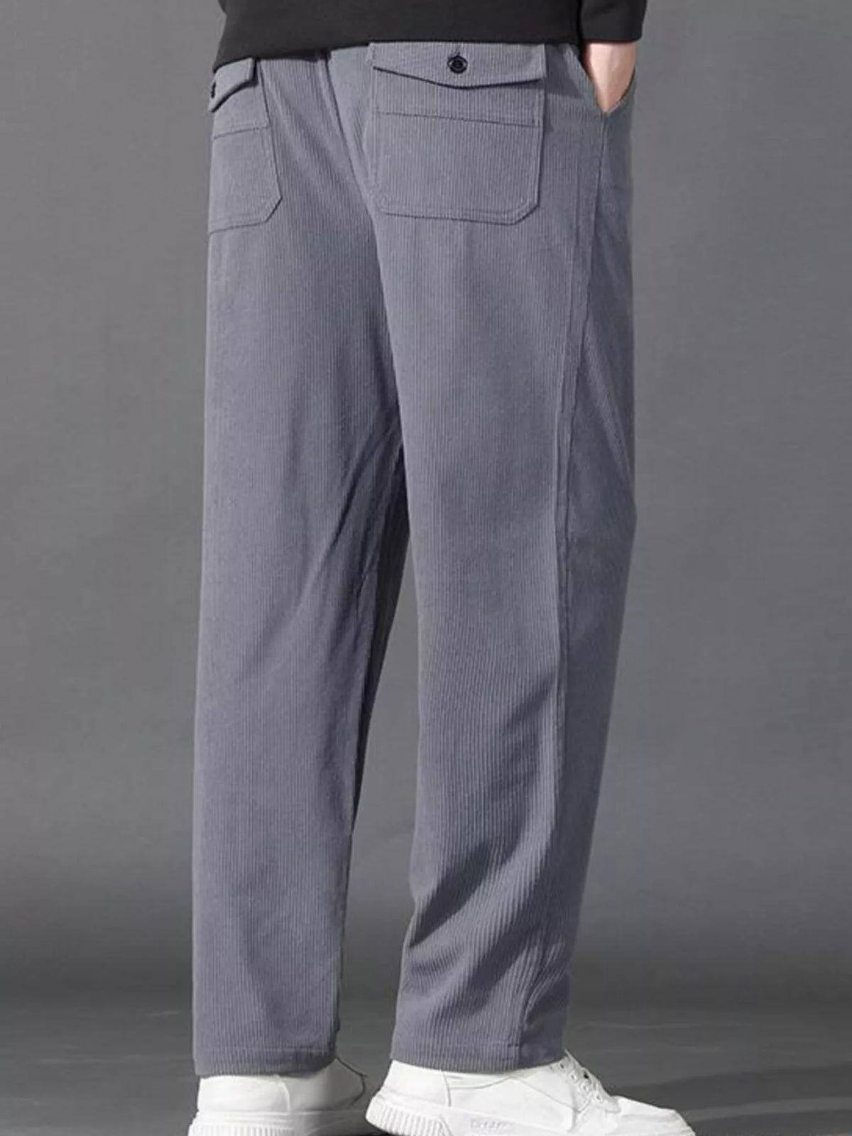 Men's Plus Size Drawstring Loose Fit Pants, view 5