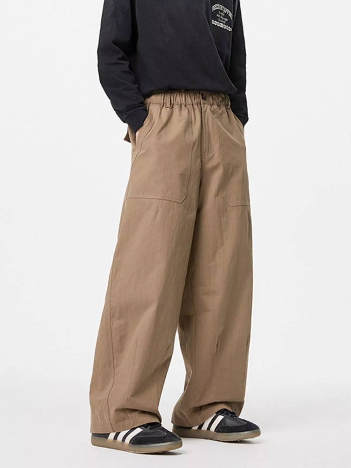 Men's Wide Leg Cargo Pants, view 3