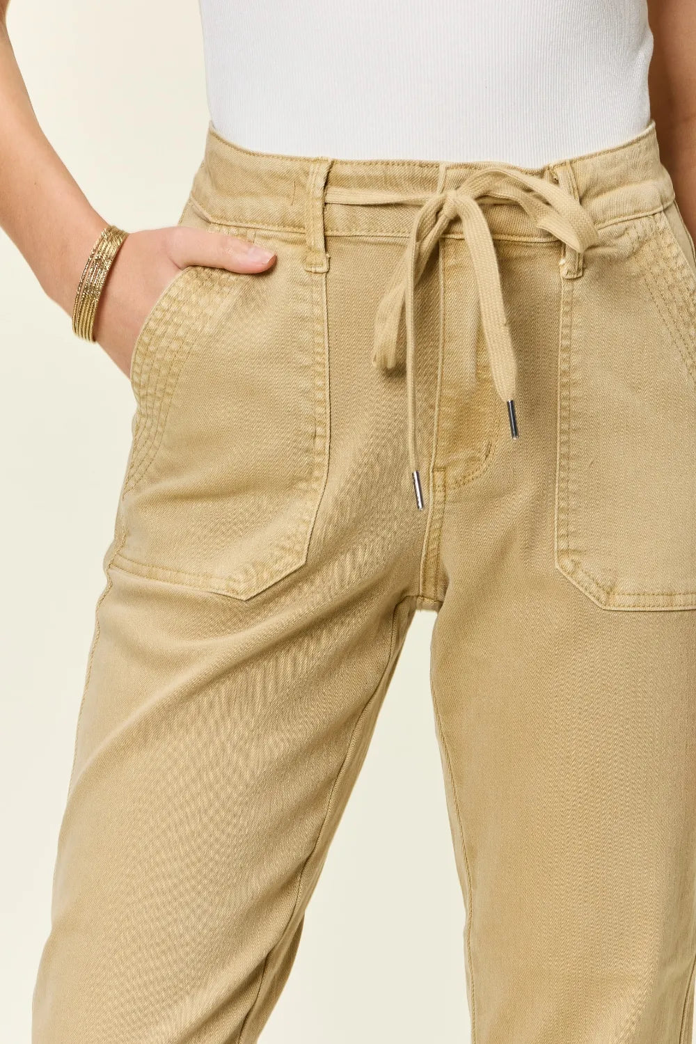 Judy Blue Full Size High Waist Jogger Jeans Plus Size - Lilixa.store