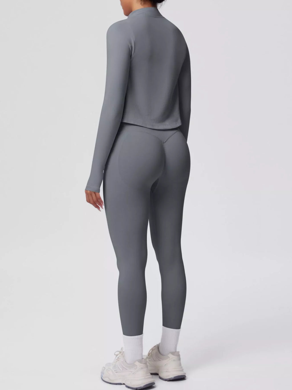 Tank & Zip-Up Jacket and Leggings Three-Piece Active Set - Lilixa.store