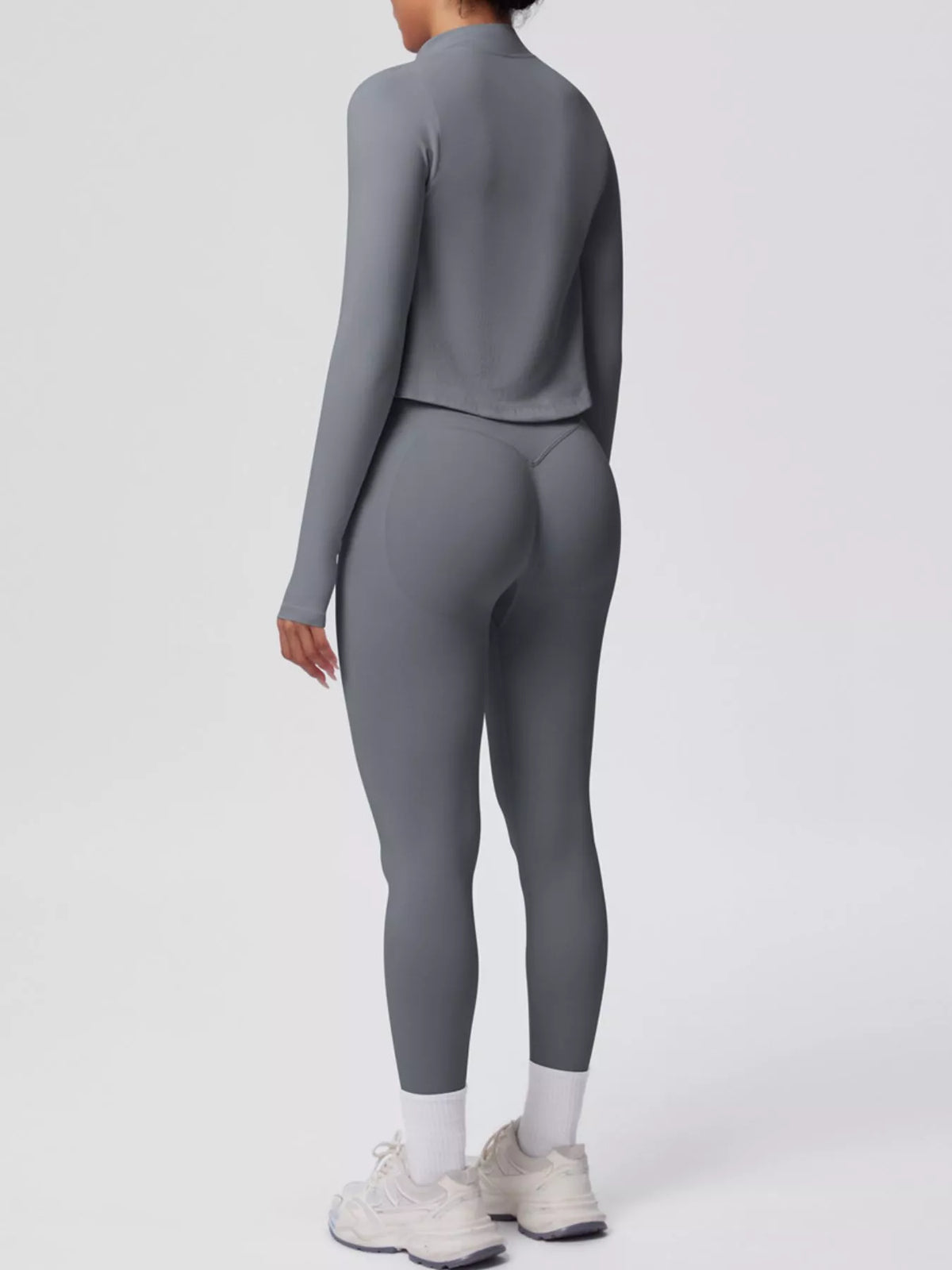 Tank & Zip-Up Jacket and Leggings Three-Piece Active Set - Lilixa.store